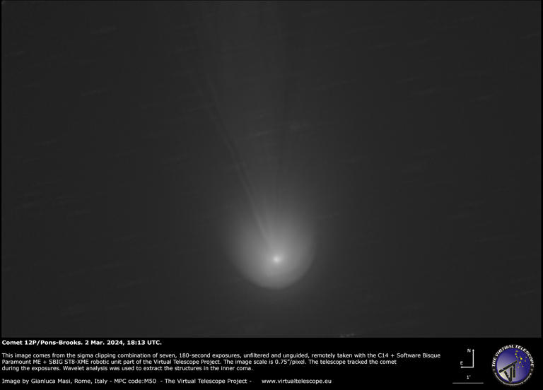 Here's how to see 'horned' comet 12P/PonsBrooks in the night sky this