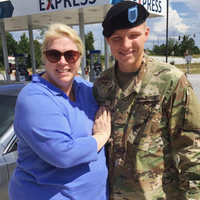 Garrison joined the National Guard.