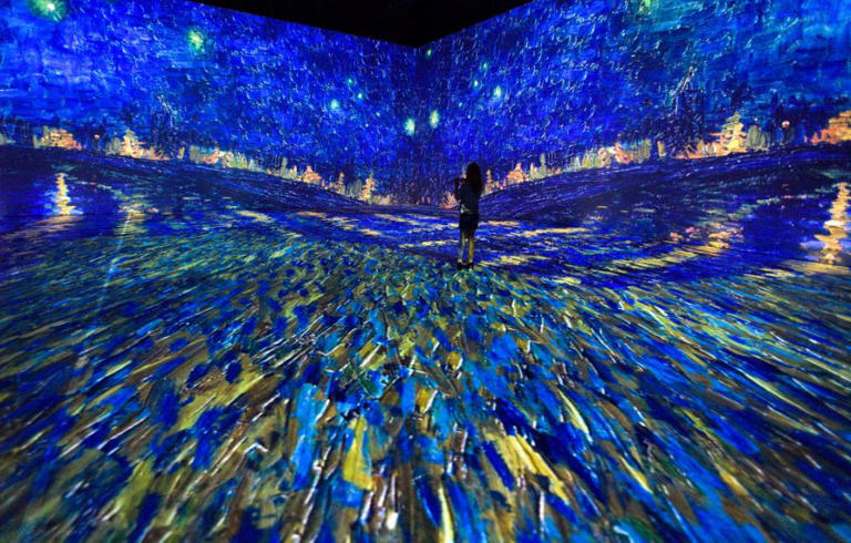 The Beyond Van Gogh Experience during a media preview at the Anaheim Convention Center in Anaheim, California, July 19, 2021. (Jeff Gritchen / MediaNews Group / Orange County Register via Getty Images)
