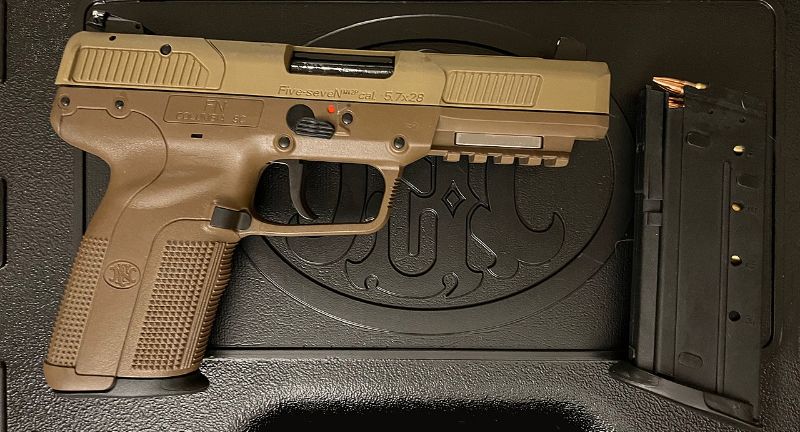 <p>The FN Five-seven is celebrated for its high-velocity 5.7x28mm ammunition, designed to penetrate soft body armor. Its lightweight, large magazine capacity, and low recoil appeal to American shooters looking for a cutting-edge sidearm that offers both performance and a high degree of safety.</p>