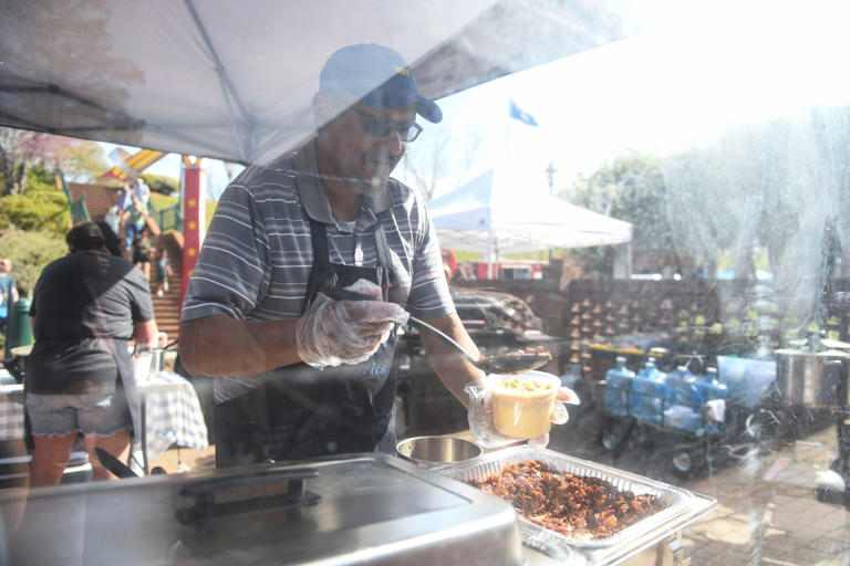 Scenes from opening day of the Augusta Market