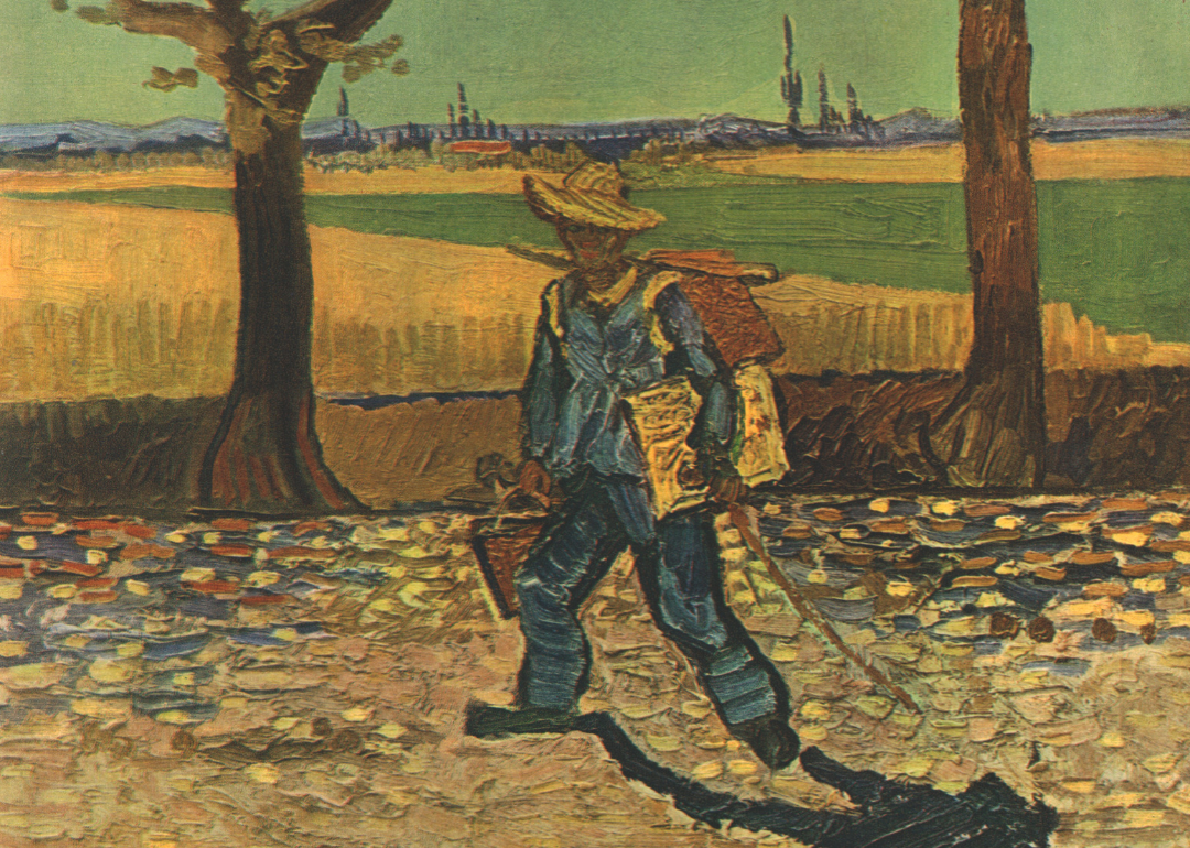 <p>At 16, after leaving school and having nothing to keep him occupied, Van Gogh joined Goupil & Cie with the aid of his Uncle Cent, a partner at the firm who was also named Vincent. Goupil & Cie was known across Europe for <a href="https://vangoghroute.com/netherlands/the-hague/goupil-cie/">its fine art collections and print dealers</a> who'd worked in various branches worldwide. Van Gogh worked there for six years as an art dealer, first serving the firm in The Hague, Netherlands, then in London. He later joined Goupil's branch in Paris <a href="https://www.notablebiographies.com/Tu-We/van-Gogh-Vincent.html">but was dismissed</a> in 1876 due to his poor temperament.</p>