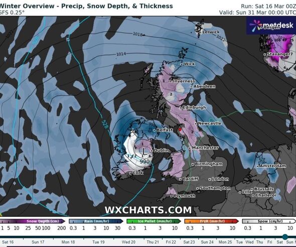 UK To Be Hammered By 114 Hours Of Non-stop Snow As March Ends With ...