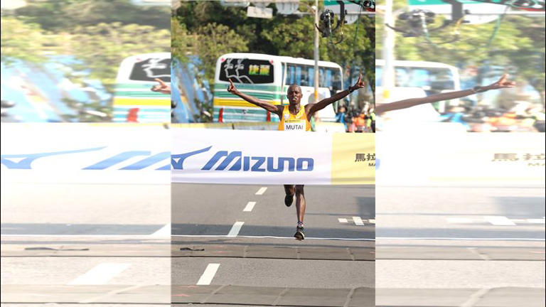 肯亞選手Cyrus Kipkemboi(2小時09分31秒)，成功打破大會紀錄(2小時11分17秒)奪下冠軍。（圖/大會提供）
