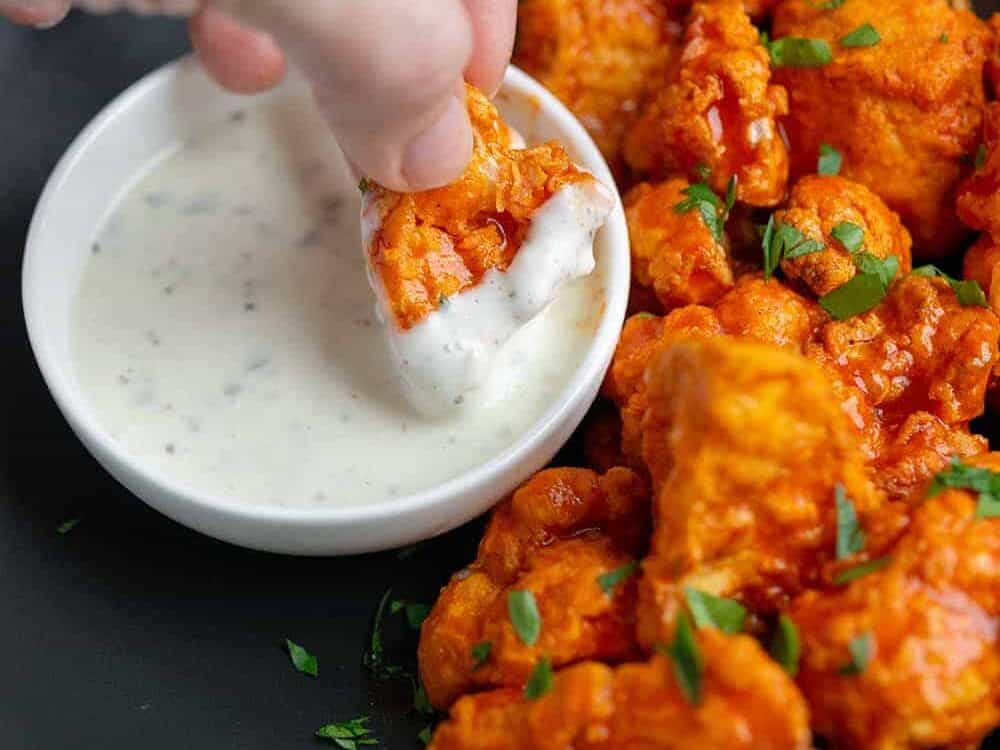 <p>These cauliflower wings are a fantastic veggie option, offering a delicious and healthier alternative to traditional wings. They're sure to please everyone.</p><p><strong>Get The Recipe: </strong><a href="https://www.delishknowledge.com/air-fryer-cauliflower-wings/"><strong>Air Fryer Cauliflower Wings</strong></a></p>