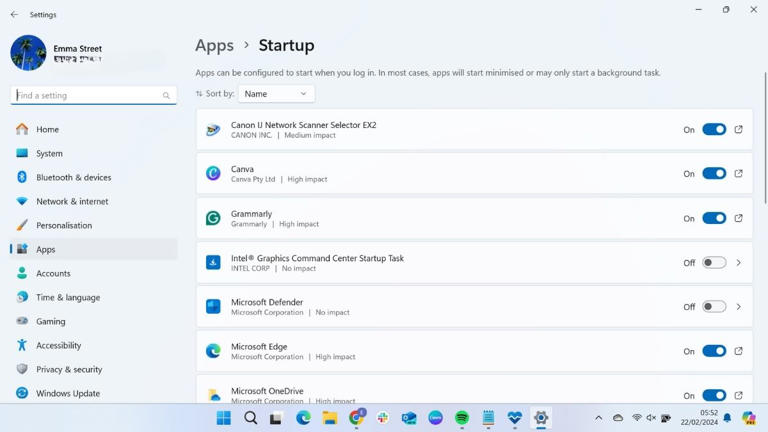 Screenshot showing how to check the health of your Windows PC using PC Health Check - Start-up time