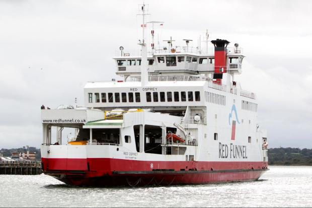 Red Funnel ferry Red Osprey in Southampton (Image: NQ)