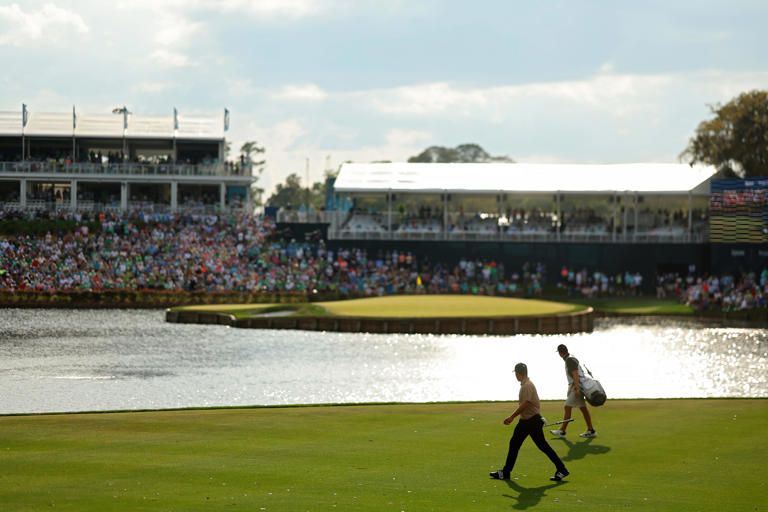 Xander Schauffele walks to the 17th green during the final round of THE PLAYERS Championship at TPC Sawgrass on March 17, 2024 in Ponte Vedra Beach, Florida. (Photo by Kevin C. Cox/Getty Images)