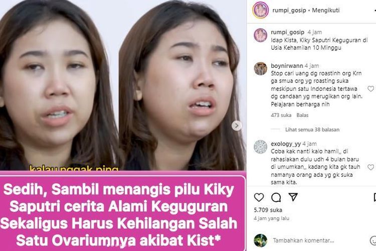 Innalillahi, Kiky Saputri Berduka Usai Keguguran Di Usia Kehamilan 10 ...