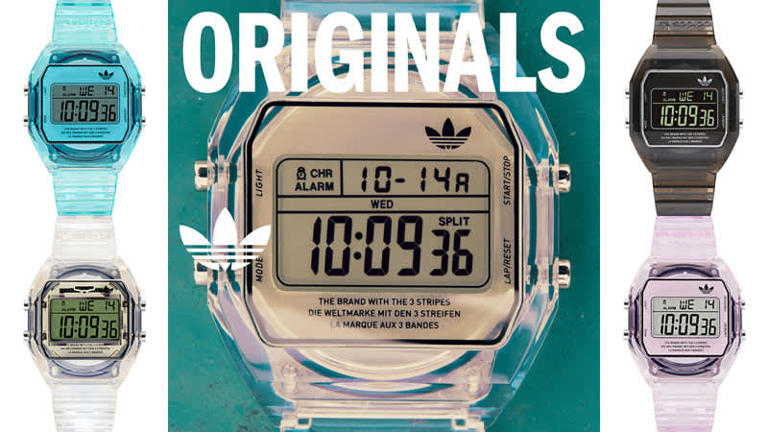春らしい4カラー！『adidas Originals』に透明ボディの80年代風 