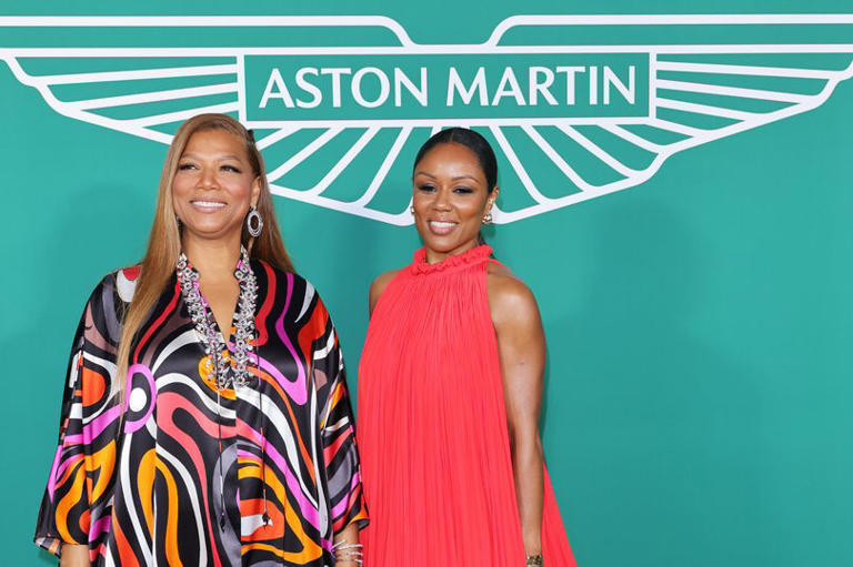 Queen Latifah and Eboni Nichols attend the launch of the new Aston Martin DB12 at the Hotel du Cap-Eden-Roc in Antibes, France, on May 24, 2023