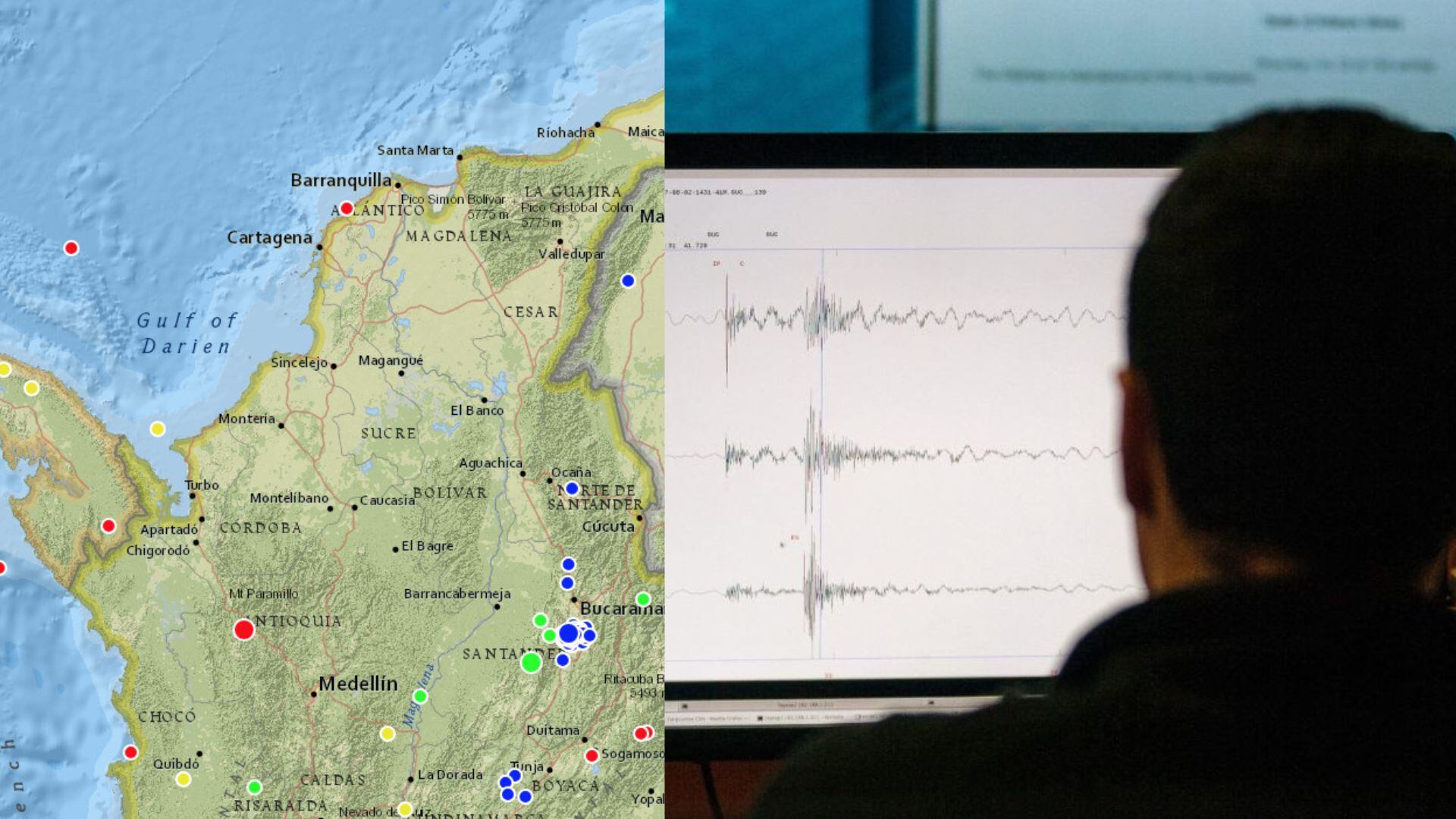 temblor hoy 21 de marzo en colombia y el mundo: epicentro, magnitud y zonas afectadas