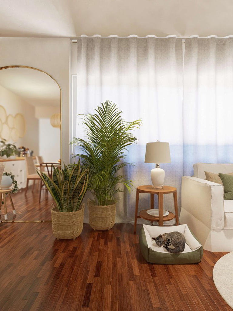 Transformando um Apartamento Alugado em um Lar Aconchegante: O Projeto Boho  de Thaís Guarizo