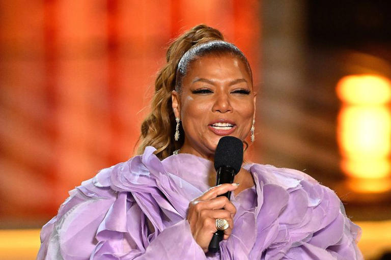 Queen Latifah on stage during the 55th NAACP Image Awards at Shrine Auditorium and Expo Hall in Los Angeles on March 16