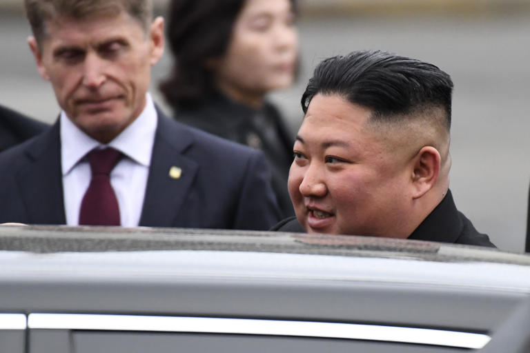 North Korean leader Kim Jong Un gets in his limousine upon arrival at the railway station in the far eastern Russian port of Vladivostok on April 24, 2019. Kim is known to be fond of luxury goods including watches, yachts and cars.