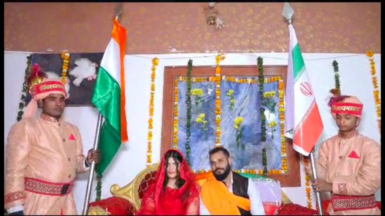 Iranian girl gets engaged to Indian YouTuber in Uttar Pradesh's Moradabad