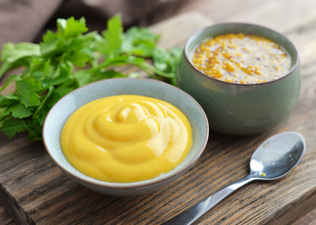 <p>Mustard is <a href="https://canigivemydog.com/mustard"> not likely to be lethal to dogs in small doses</a>; however, it can be toxic in higher amounts and, generally speaking, it's not a good thing for your dog to consume. In fact, due to mustard's mildly toxic nature, it is often something that's suggested by vets as a way to induce vomiting. The same goes for mustard seeds, which are often used in cooking.</p>