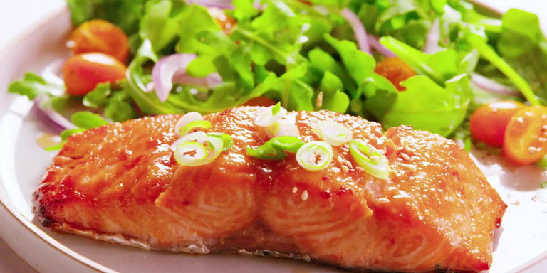 Air Fryer Miso Brown-Sugar Salmon