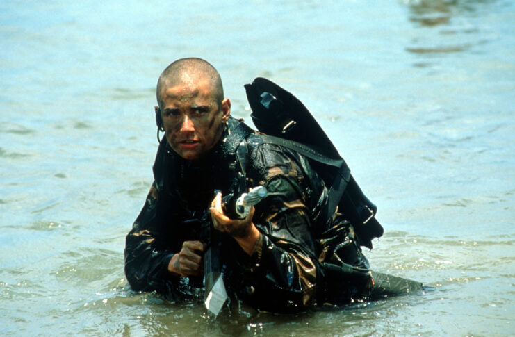 <p><em>G.I. Jane</em> (1997) may seem like an odd choice for this list, as it received mixed reviews, but we felt it deserves a spot, given there's yet to be a female join the elite ranks of the Navy SEALs (a recruit, however, did <a href="https://www.nbcnews.com/politics/politics-news/first-woman-completes-navy-special-warfare-training-n1274125" rel="noopener">become the first</a> to successfully complete the 37-week course to become a Naval Special Warfare combatant-craft crewman in 2021).</p> <p>Starring Demi Moore as Lt. Jordan O'Neil and Viggo Mortensen as Command Master Chief John James "Jack" Urgayle, <em>G.I. Jane</em> follows the former as she undergoes specialized training similar to that undertaken by those wishing to become Navy SEALs, after a US senator pressures the Navy to integrate women into the elite force.</p> <p>While Moore <a href="https://en.wikipedia.org/wiki/G.I._Jane#" rel="noopener">wound up winning</a> the Razzie Award for Worst Actress for her portrayal of O'Neil, she later <a href="https://www.goodreads.com/book/show/45167624-inside-out" rel="noopener">wrote in her memoir</a> that it was her proudest professional achievement.</p>