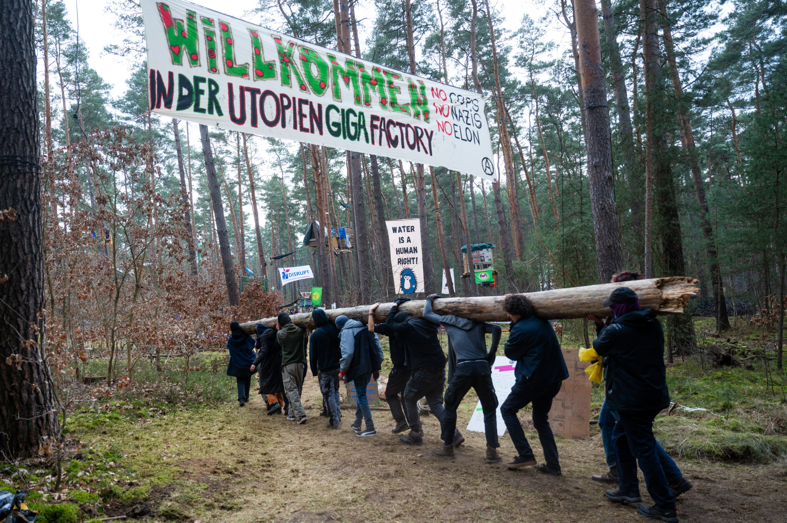 tesla-widerstand in grünheide: rund 1200 aktivisten sollen sich im protest-camp angemeldet haben