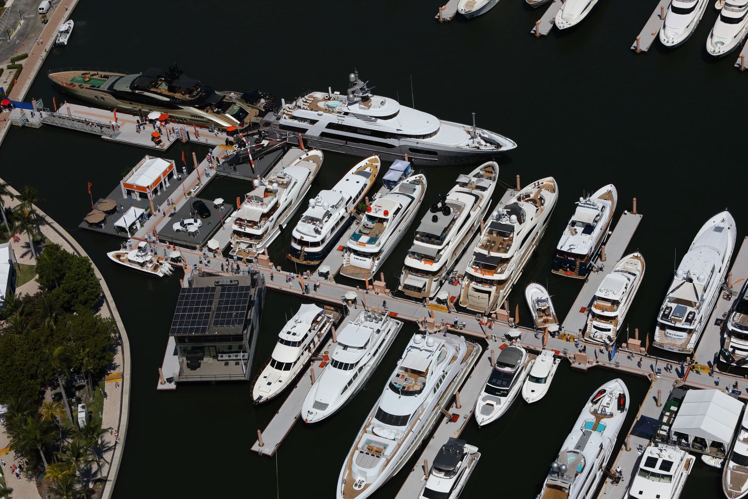 <p>For superyacht shoppers, the Palm Beach International Boat Show, kicking off its four-day run this week, is set to break records with more than 60 yachts over 100 feet long on display. Last year was also a banner year for superyachts at the show. </p> <p>Headliners will include the likes of the 295-foot Corsair Nero,  the 278-foot Victorious by AKYacht, the 230-foot Turquoise-built Talisman C, and 213-foot Benetti Triumph among brokerage yachts, and in new yachts, the 113-foot Ocean Alexander Puro 35 is making its world debut.  </p> <p>There are so many gleaming white vessels over 100 feet, in fact, that the fleet will be split between the Palm Harbor Marina at the main show site on the downtown West Palm Beach waterfront and the Safe Harbor Rybovich Marina two miles north. </p> <p>Now in its 42nd year, PBIBS will also showcase hundreds of models of dayboats, cruisers, and fishing boats, as well as marine accessories. Running from this Thursday through Sunday, the show coincides with the Palm Beach Modern + Contemporary art show, a fortuitous opportunity for yacht owners wanting to add new art to their collections.</p> <p>Here are 10 must-see boats at this year’s show.</p>