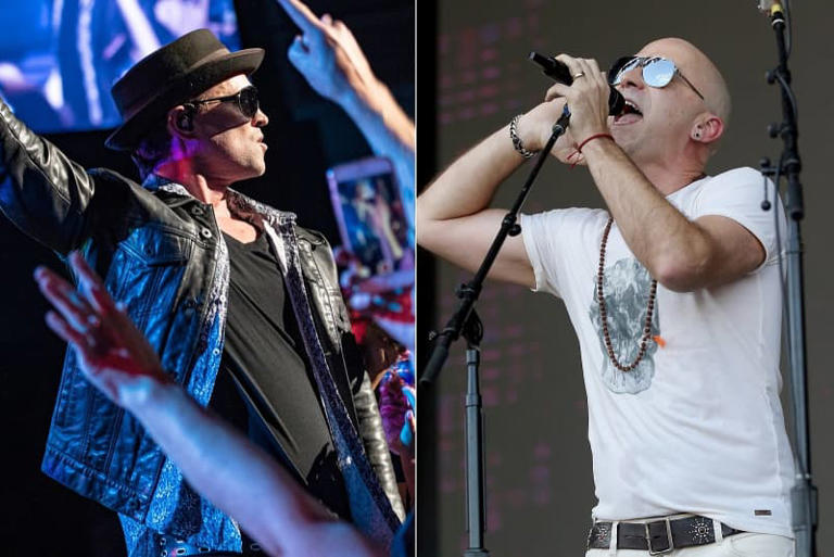 Jeff Gutt of Stone Temple Pilots and Ed Kowalczyk of Live