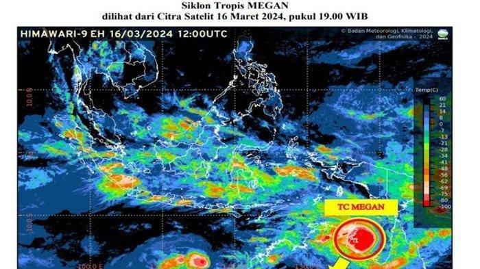 potensi bencana hidrometeorologi intai yogyakarta,bmkg deteksi siklon tropis megan di indonesia