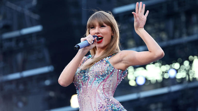 Taylor Swift's "Eras Tour" wrapped up its initial U.S. leg with a stop in Los Angeles, California, at SoFi Stadium. Graham Denholm/TAS24/Getty Images for TAS Rights Management