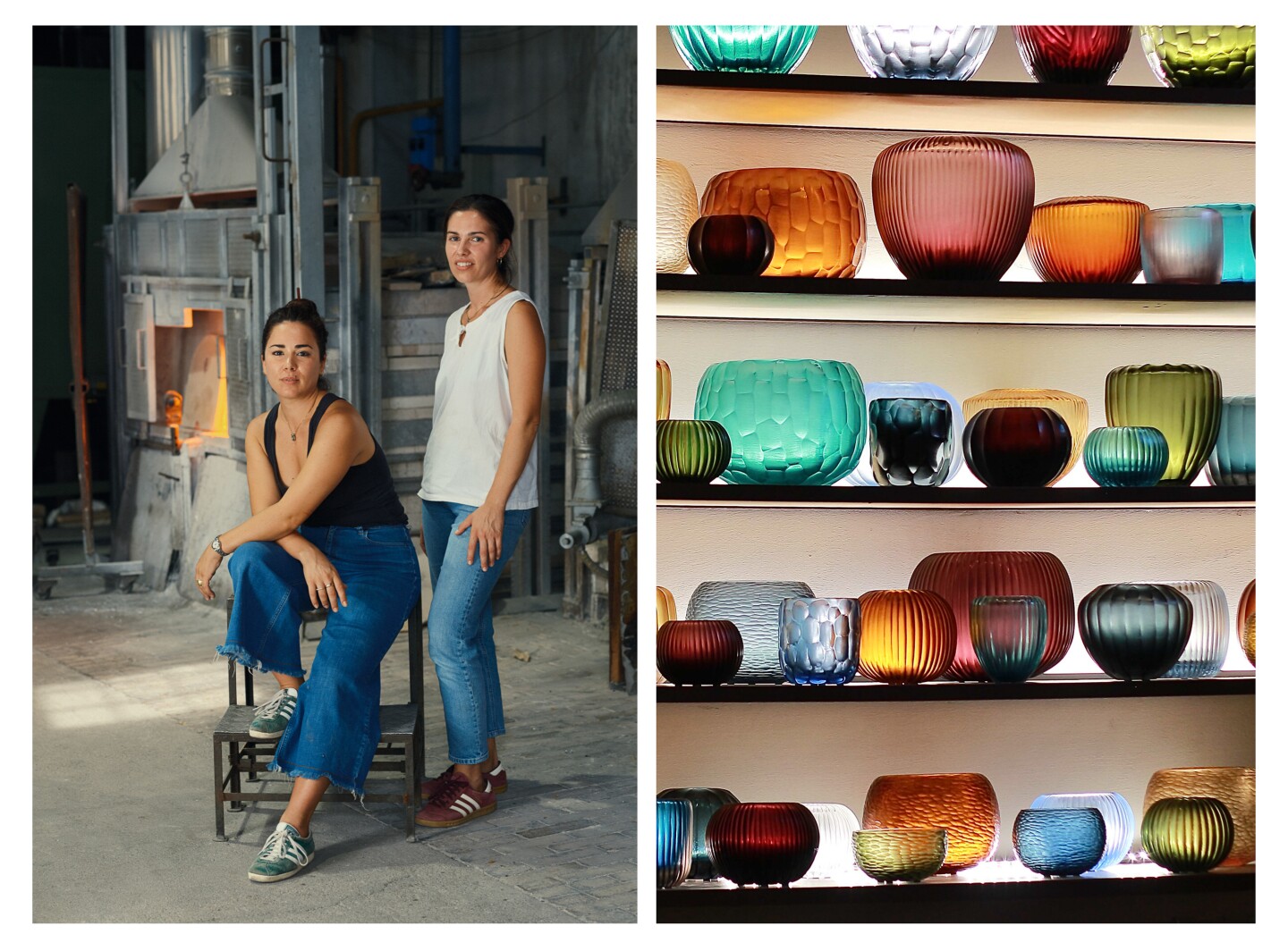 <a>Pick up unique vases and glassware at Micheluzzi Glass, which is run by sisters Elena and Margherita Micheluzzi.</a>