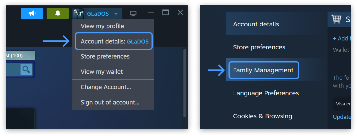 steam streamlines its family sharing features