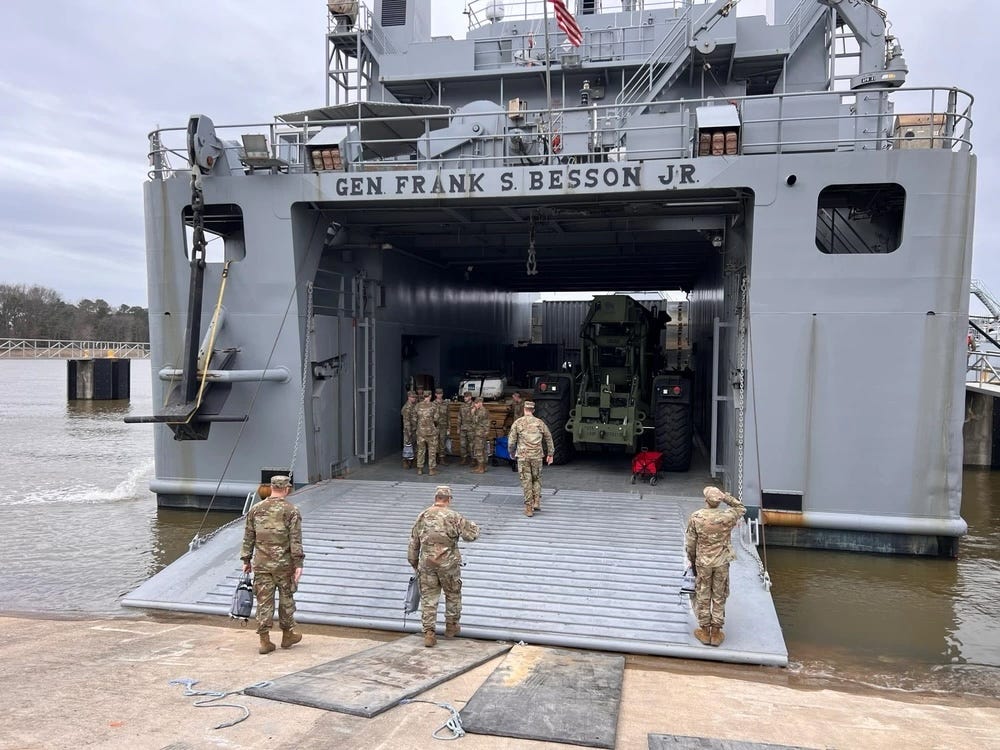 Photos show the US Army's largest watercraft carrying equipment to ...