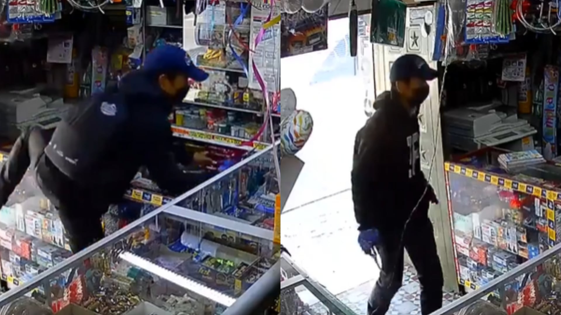 tendero vivió minutos de terror por ladrón que lo atracó con arma blanca: video