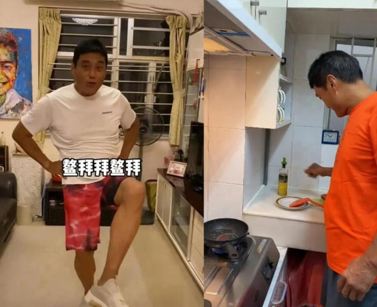 67岁港星在内地买房，安装倒立机拍视频展示新房，比香港住宅又大又舒适！
