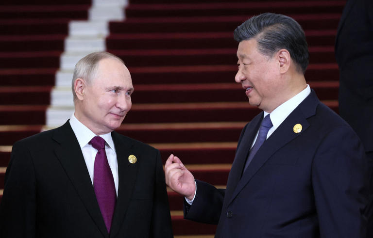 Trade between Russia and China is worth hundreds of billions of dollars. Sergei Savostyanov/Pool/AFP/Getty Images
