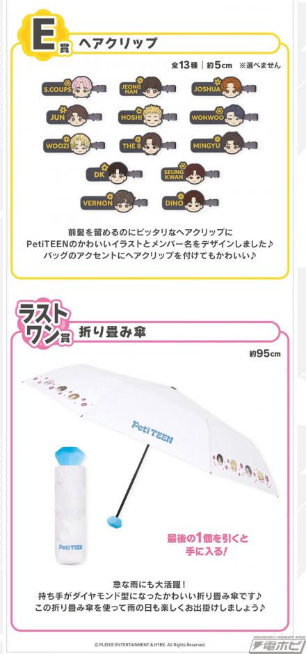 一番くじ PetiTEEN from SEVENTEEN Let's enjoy every day!」の全