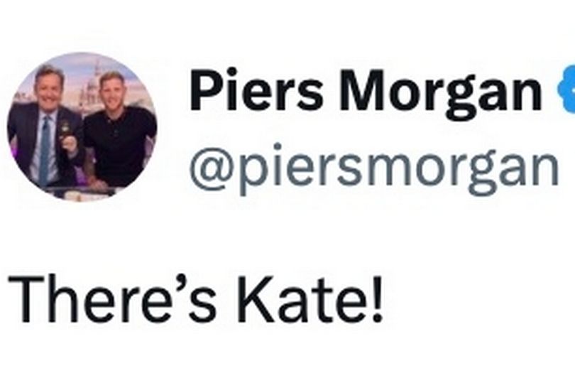 piers morgan's two-word response to claims kate and will's new video is fake