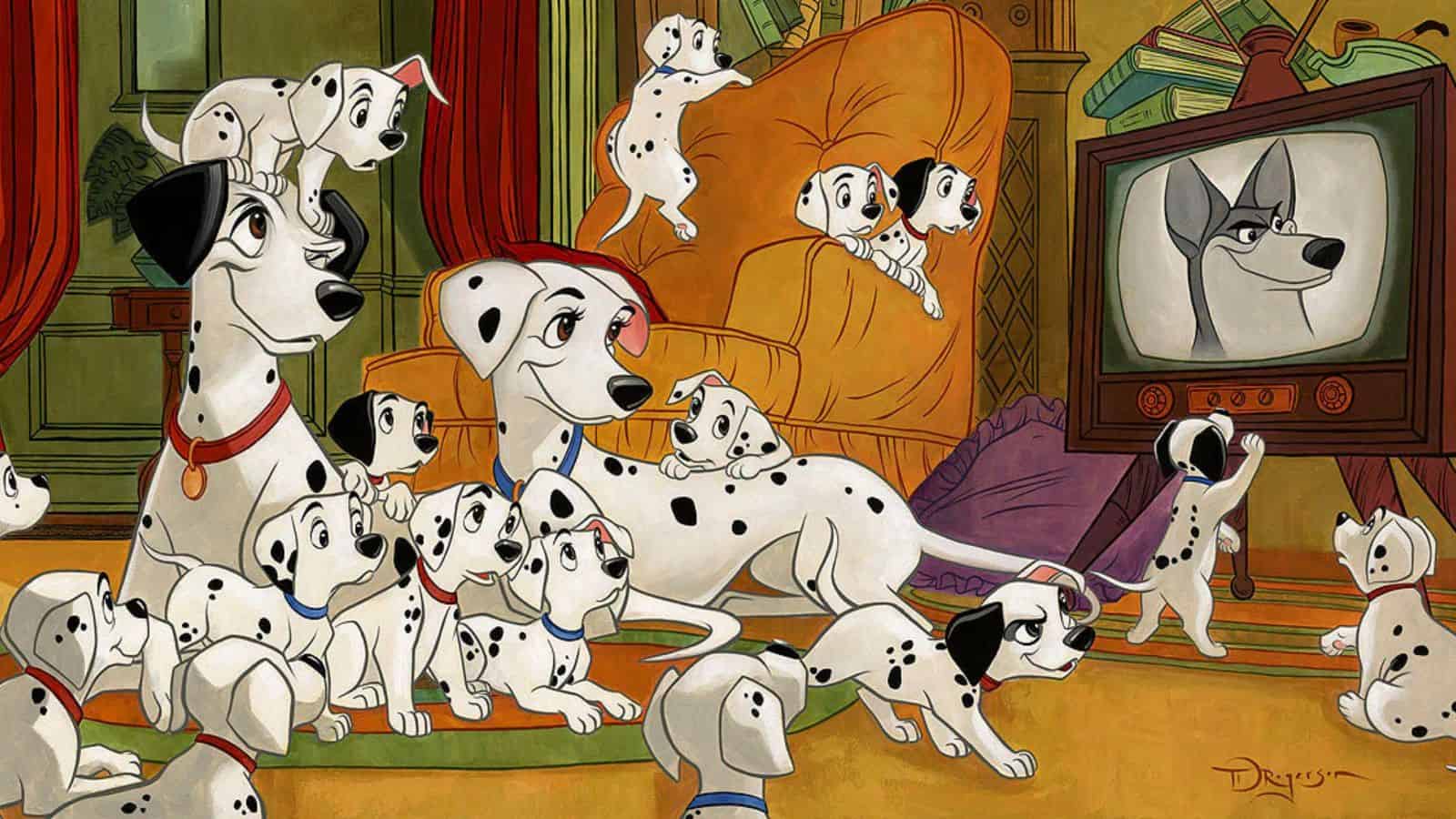 <p><span>Another </span><a href="https://frenzhub.com/17-most-underrated-disney-films-all-families-should-watch-immediately/"><span>Disney classic</span></a><span>, “101 Dalmatians,” offers an engaging story about the evil Cruella De Vil’s attempt to steal Dalmatian puppies for her nefarious plans. The brave efforts of Pongo and Perdita to save their puppies will captivate both you and your dog. It’s a film that celebrates the joy dogs bring into our lives and the lengths we’d go to protect them.</span></p>