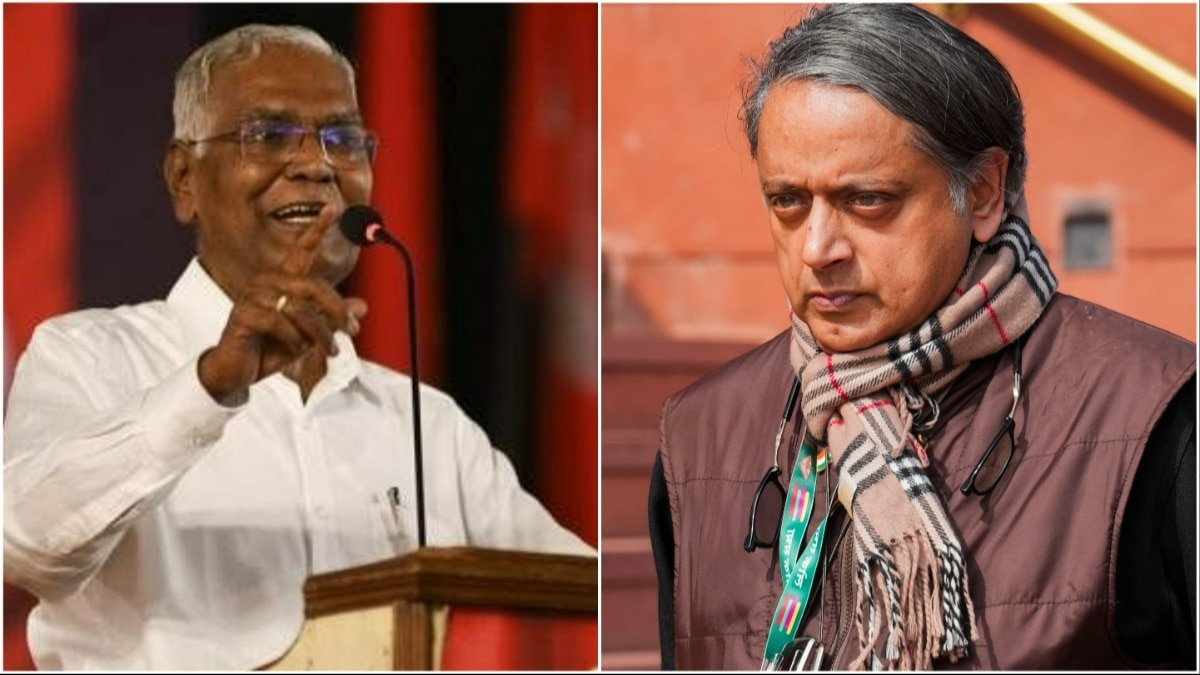 cpi's 'look in the mirror' retort to shashi tharoor's 'alliance dharma' comment