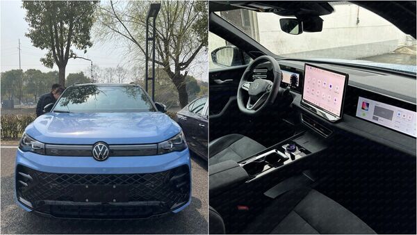 india-bound volkswagen tayron suv interior leaked. will replace tiguan allspace