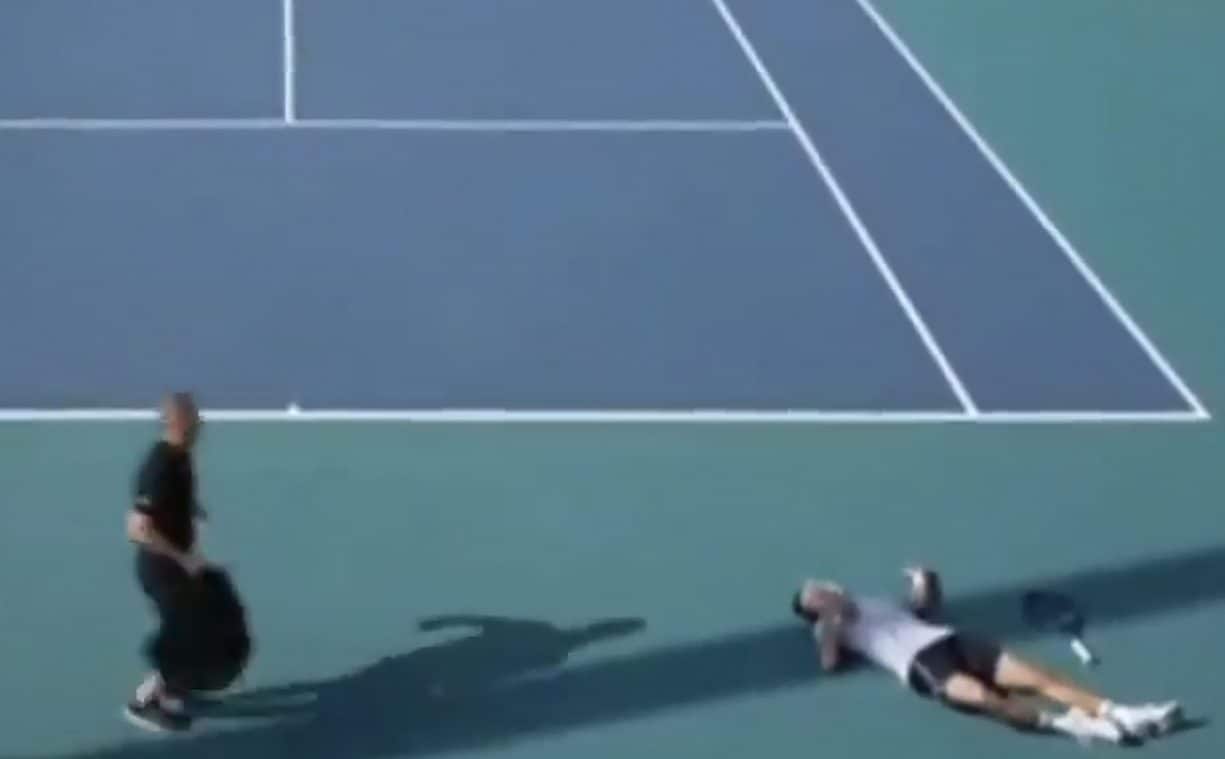 tennis player arthur cazaux collapses midway through miami open match