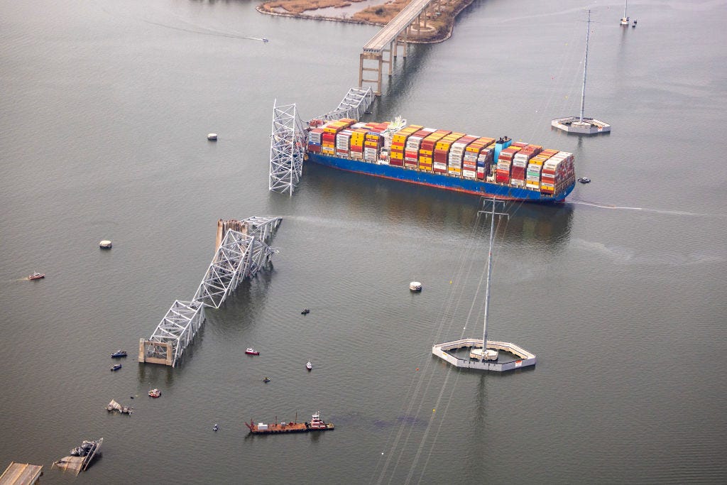 Aerial photos show the catastrophic aftermath of the Baltimore bridge ...