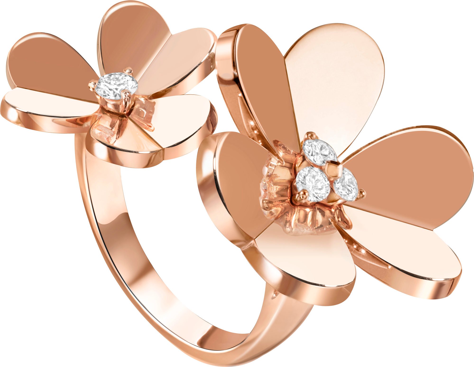 style edit: how new pieces from van cleef & arpels’ frivole collection take inspiration from nature while matching diamonds with precious alloys on rings and bracelets