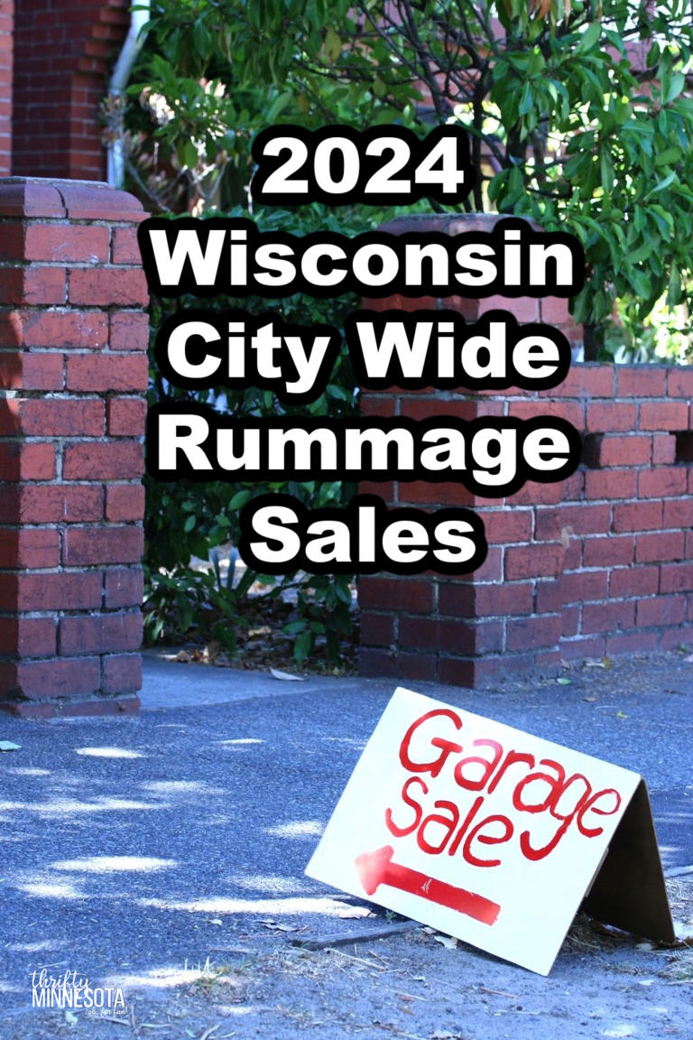 2024 Wisconsin City Wide Rummage Sales List