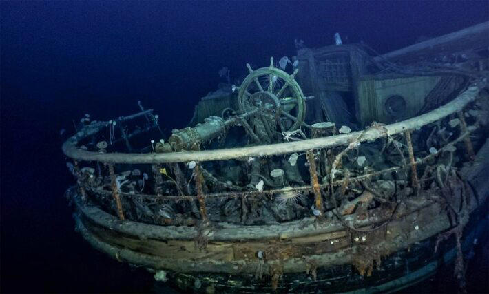 Destroços do navio Endurance são encontrados mais de um século após naufrágio Foto: Falklands Maritime Heritage Trust