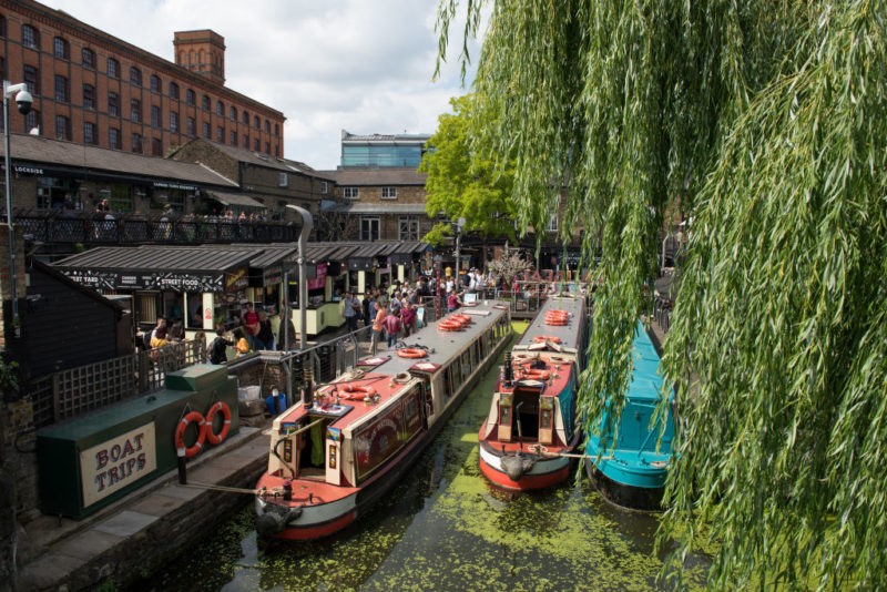 <p>Camden Lock Market, which first opened in the early 19th Century, has only grown in size and popularity. Visitors can pick up items ranging from clothing to furniture or handmade wares.</p> <p>There is also a thriving food scene at the Borough Market. Music is also an important component to Camden Lock and major bands like the Foo Fighters have performed there.</p>
