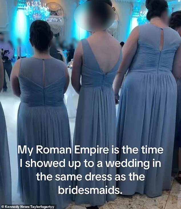 i accidentally showed up to a wedding wearing exactly the same dress as the bridesmaids - the bride was fuming and people say i'm to blame