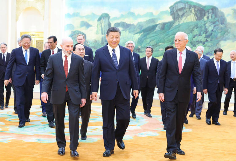 Xi busca calmar las ansiedades de los CEO estadounidenses