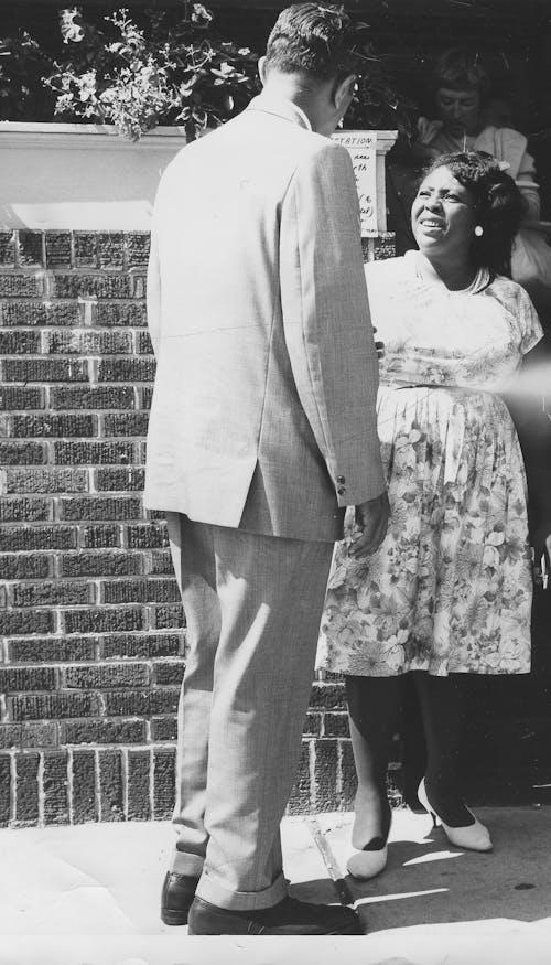 Civil rights activist Fannie Lou Hamer meets a member of the Student Nonviolent Coordinating Committee in 1960.
