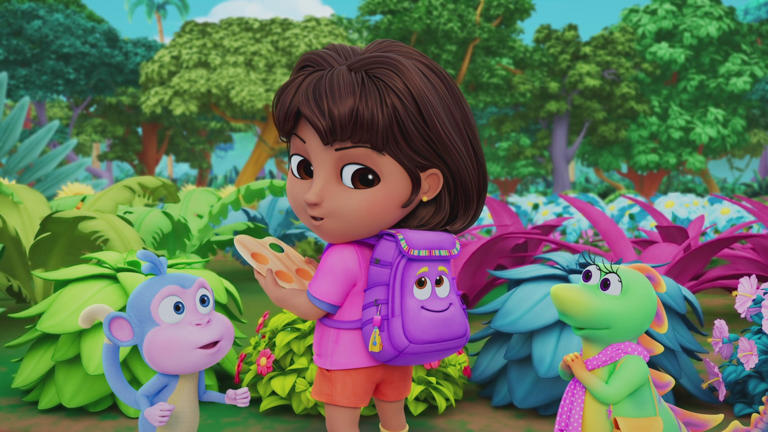 "Dora," a reboot of the animated series "Dora the Explorer" premieres on Paramount+ on April 12, 2024. The series includes Colton Spence as the voice of Boots, Diana Zermeno as the voice of Dora, Katarina Sky as the voice of Backpack and Tandi Fomukong as the voice of Isa.