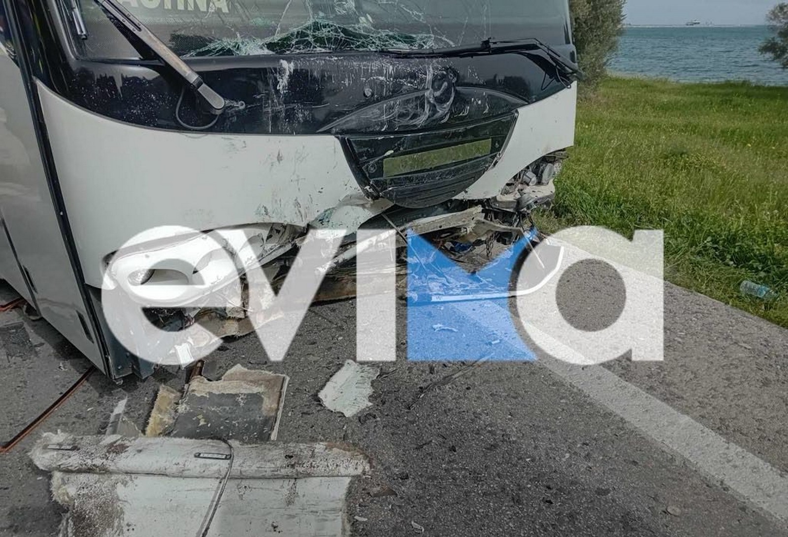 εύβοια: λεωφορείο κτελ συγκρούστηκε με αυτοκίνητο - νεκρός ο οδηγός ιχ